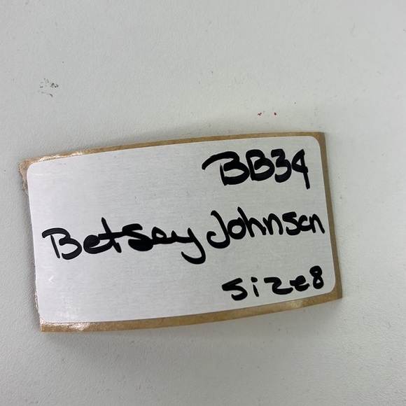 BetseyJohnson Blue Floral wedge heel size 8 - Picture 9 of 9